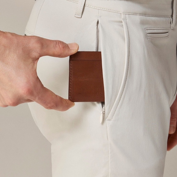 New JCREW Size 34 / 42 484 Slim-Fit Tech Pant $98 - Stone AW005 - Picture 2 of 6